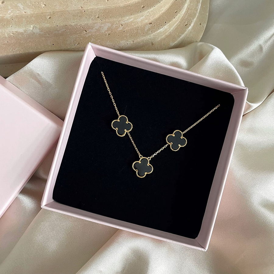 Komplet biżuterii z koniczyną marokańską